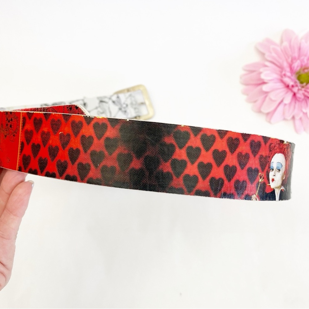 Disney White Queen Alice In Wonderland Reversible Leather Belt - Picture 11 of 13